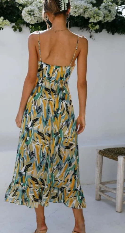 Colourful summer dress