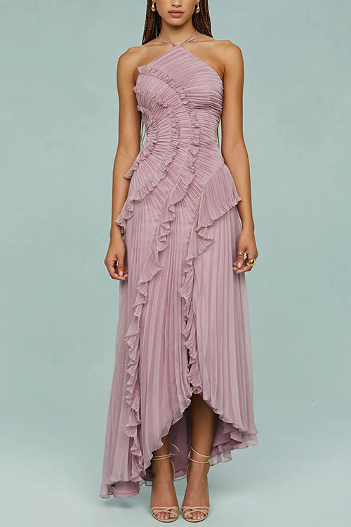 Rosalie | Pleated Long Dress