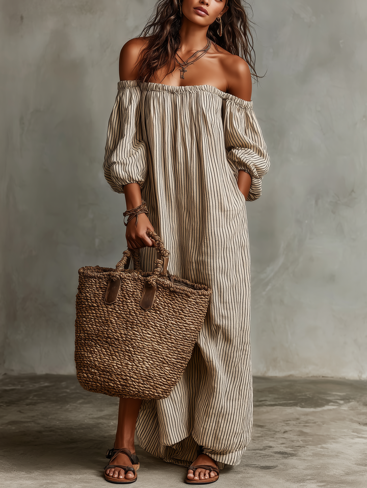 Dahlia | Off-Shoulder Maxi Dress