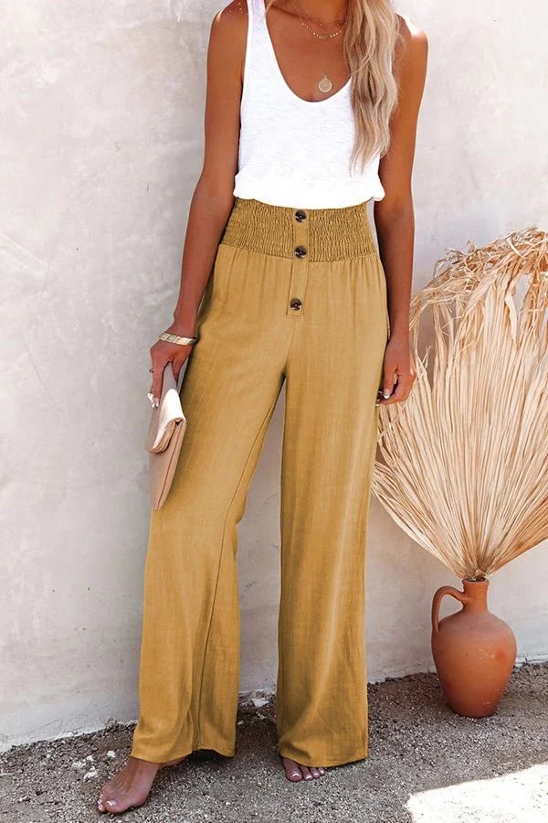 Alvina | Breezy High-Waist Pants