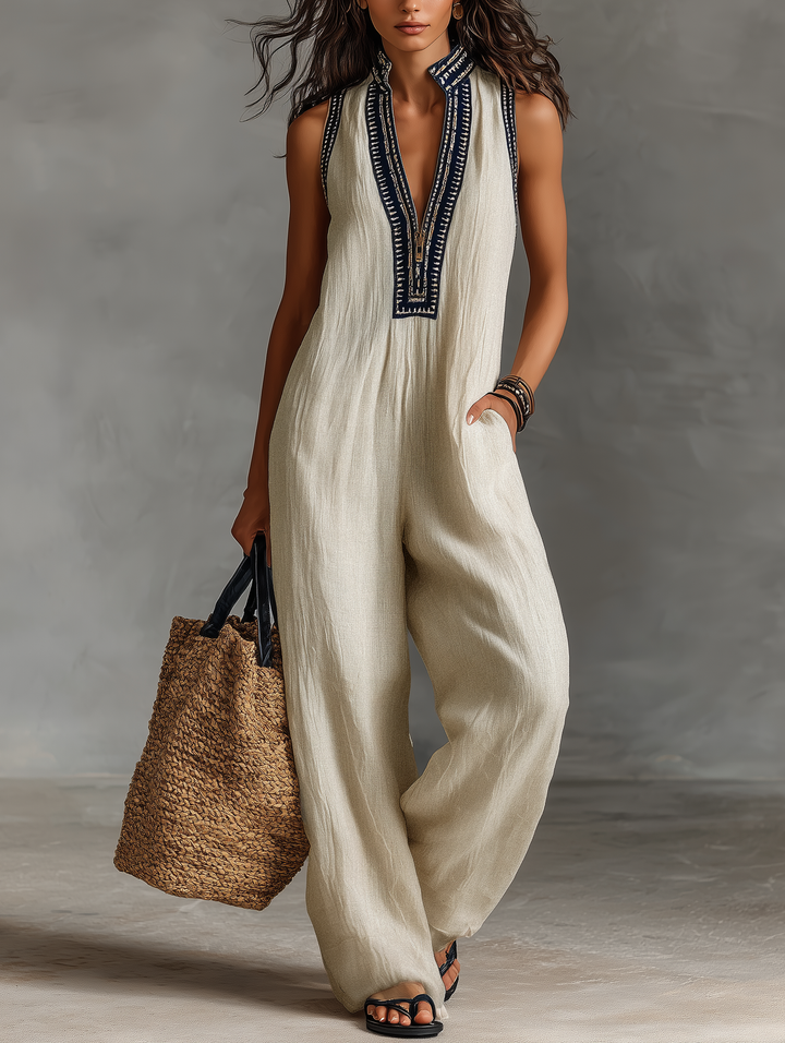 Elara | Elegant Sleeveless Jumpsuit