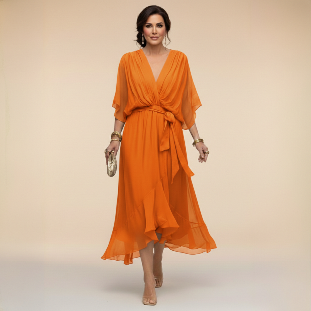 Vivienne | Elegant V-Neck Dress