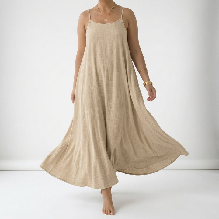 Dorsale™ — Backless Lace-Up Maxi Dress