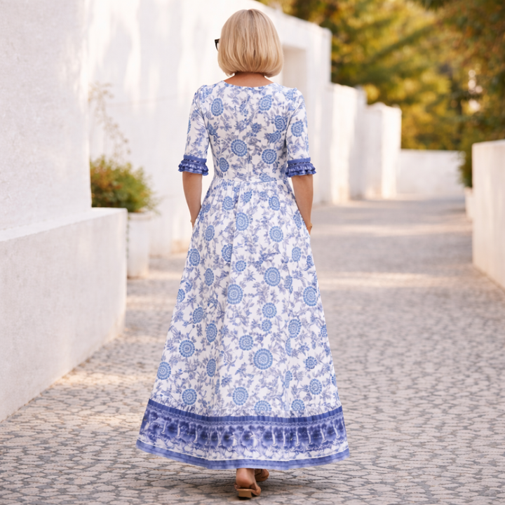 ELLY | ELEGANT FLORAL DRESS WITH A BREEZY VIBE