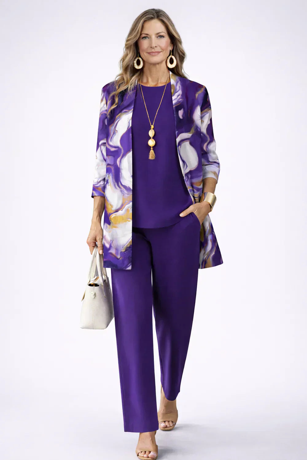 Purple & White / 28/30