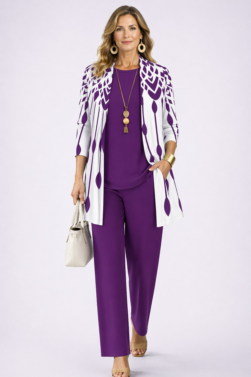 Purple & White / 28/30