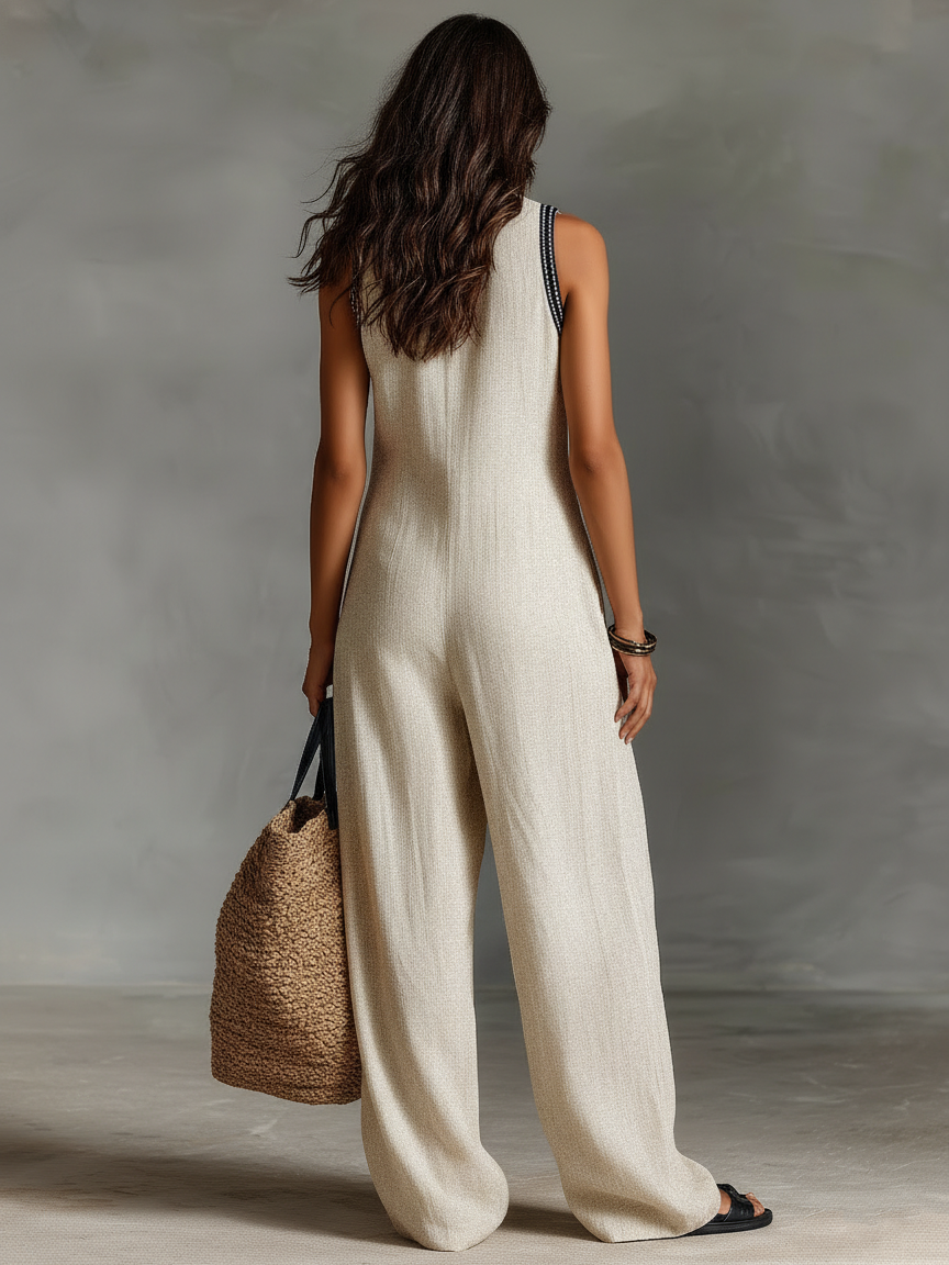 Elara | Elegant Sleeveless Jumpsuit