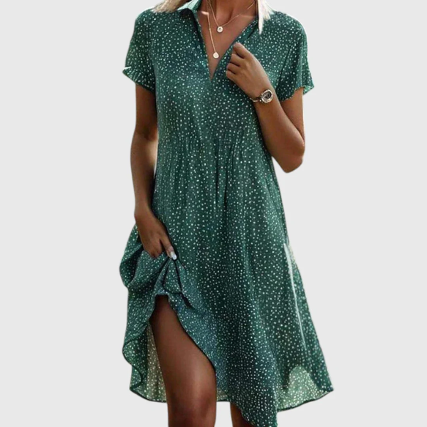 Marina | Short Sleeve Midi Dress