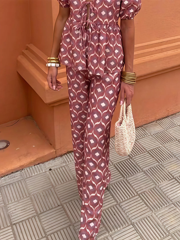 Valeria | Printed Two-Piece Set