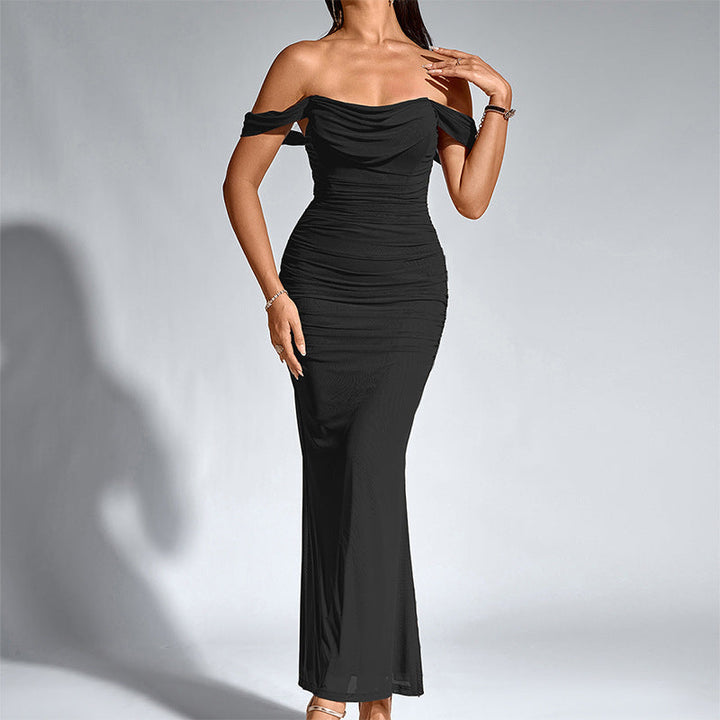 EUNOIA | Elegant Off Shoulder Backless Mermaid Dress