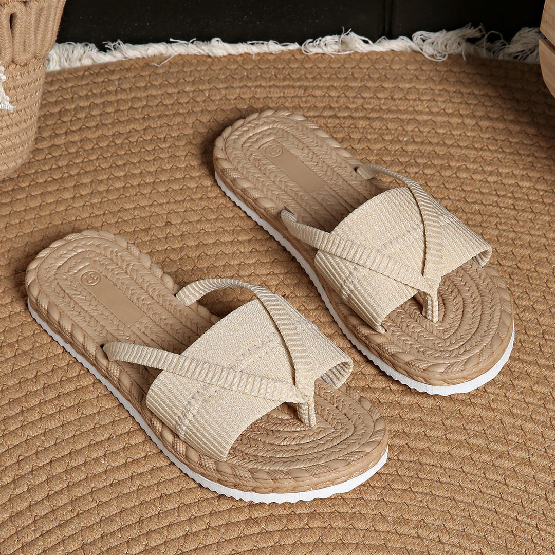 Maxine - Comfortable Flat Slip-On Sandals
