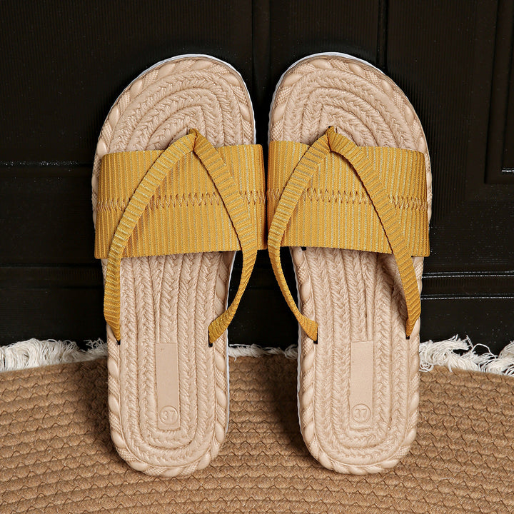 Maxine - Comfortable Flat Slip-On Sandals