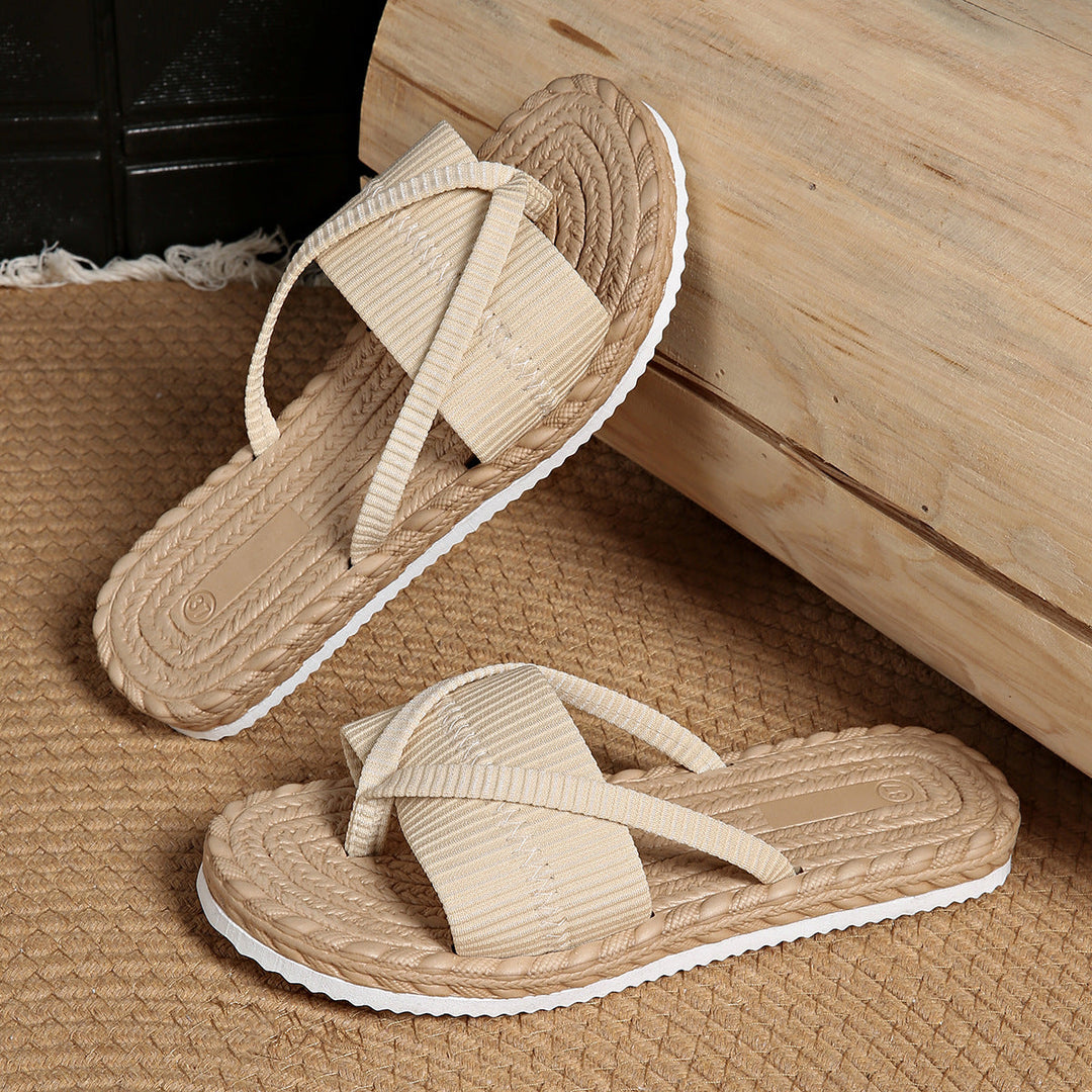 Maxine - Comfortable Flat Slip-On Sandals