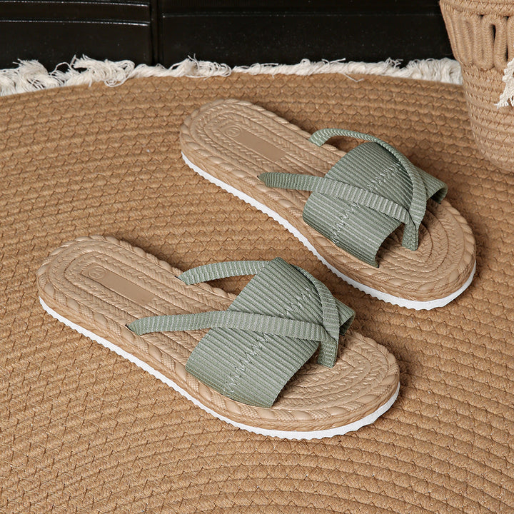 Maxine - Comfortable Flat Slip-On Sandals