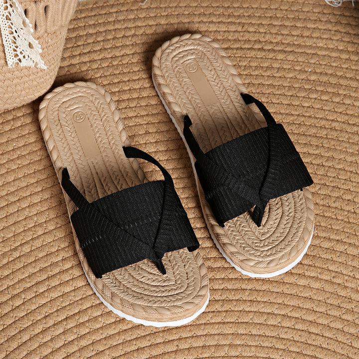 Maxine - Comfortable Flat Slip-On Sandals