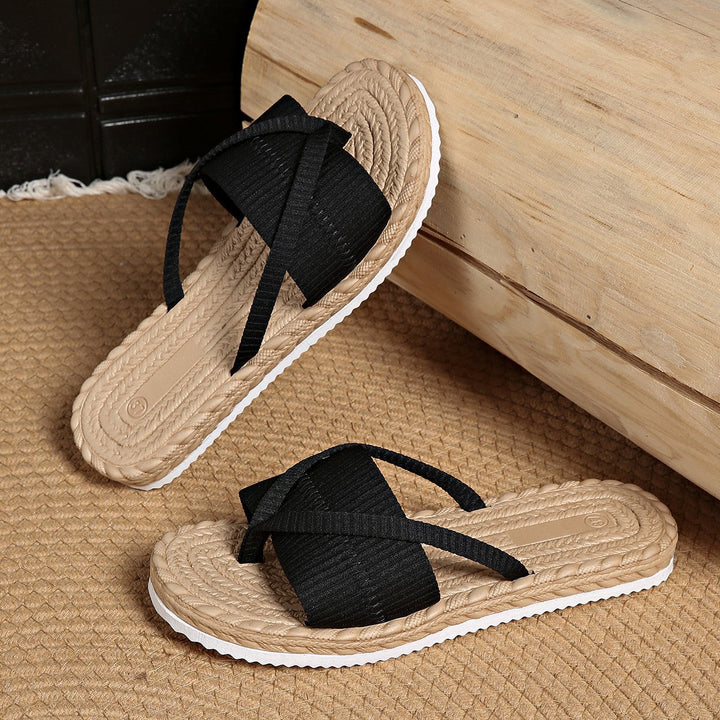 Maxine - Comfortable Flat Slip-On Sandals