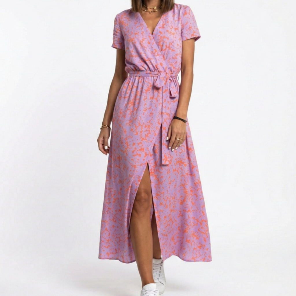 Camille | Elegant V-Neck Wrap Dress