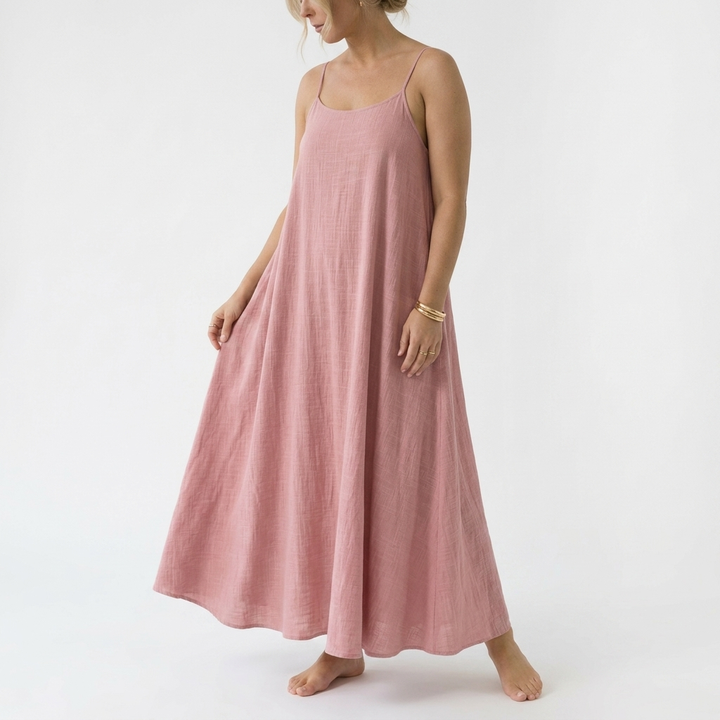 Dorsale™ — Backless Lace-Up Maxi Dress