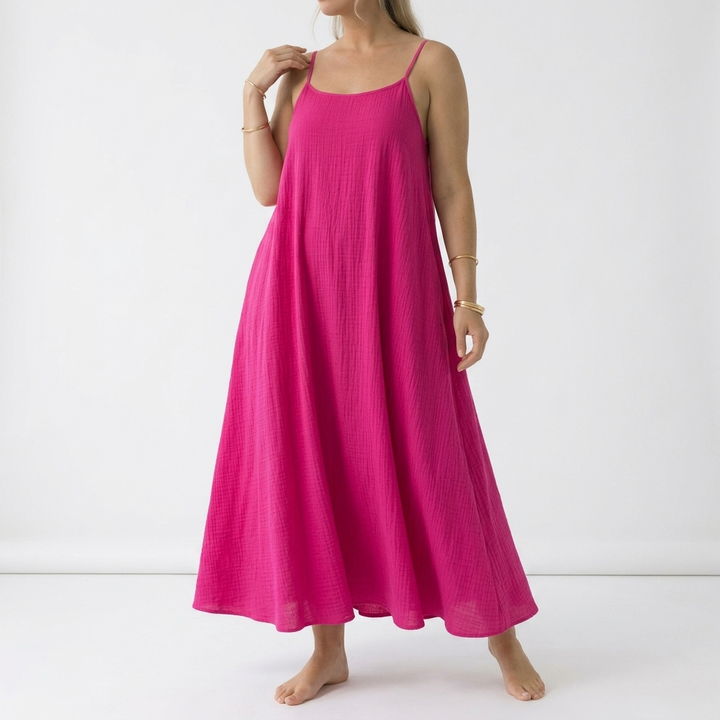 Dorsale™ — Backless Lace-Up Maxi Dress