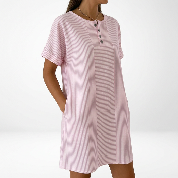 Auressia™ | Lightweight Shirt Dress for Everyday Comfort