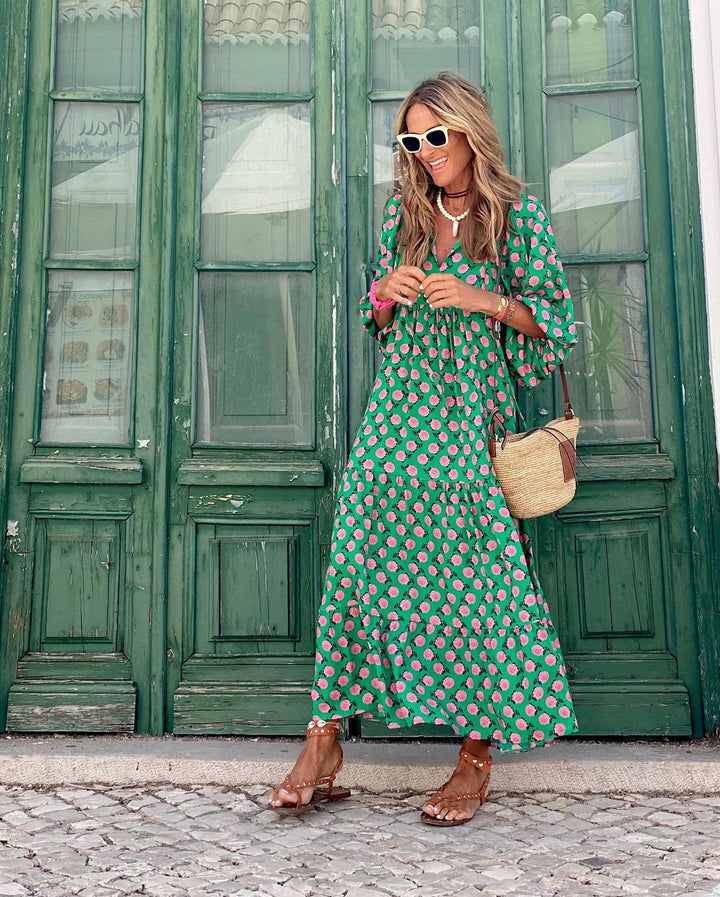 Maxi dress in boho style