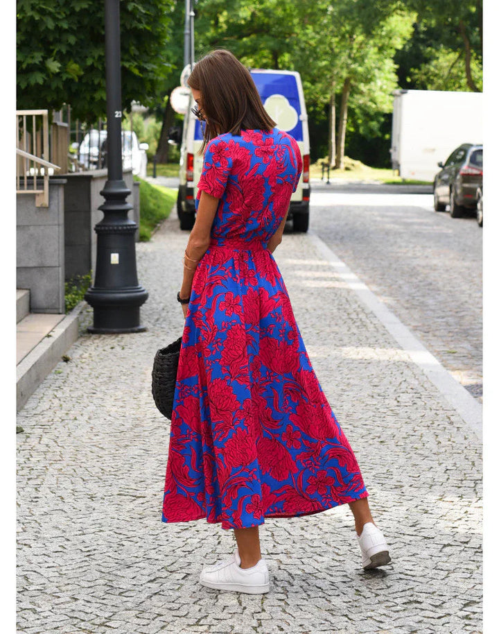 Camille | Elegant V-Neck Wrap Dress
