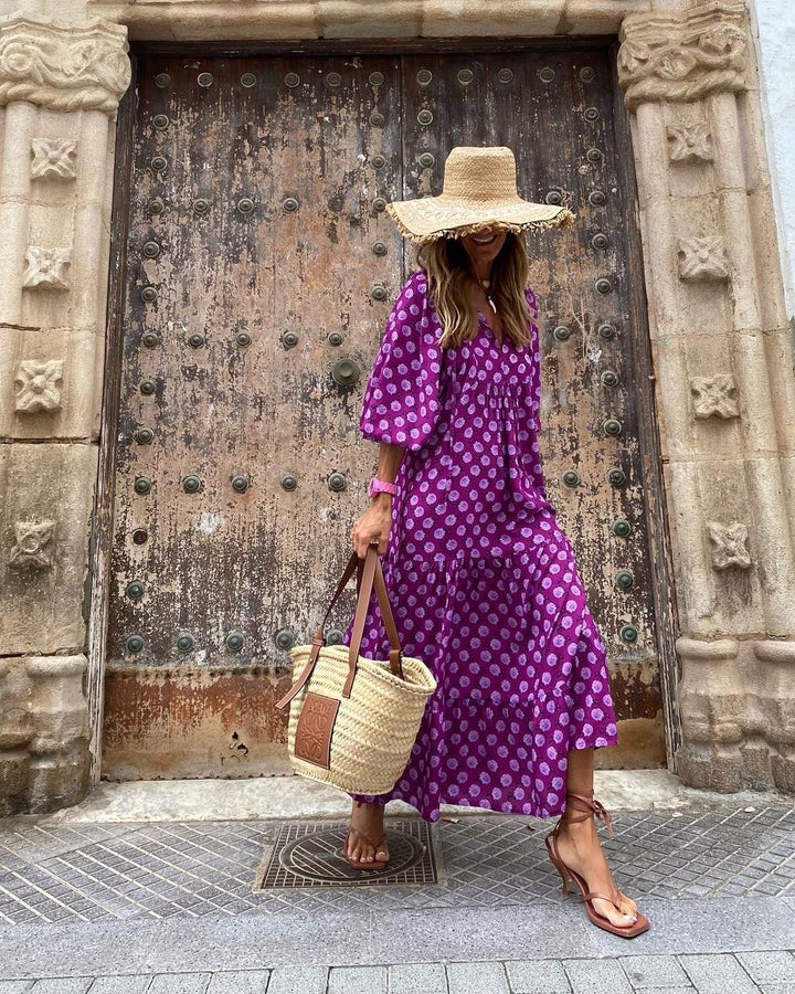 Maxi dress in boho style