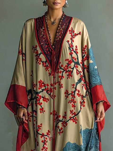 Sakura | Blossom Batwing Maxi Dress