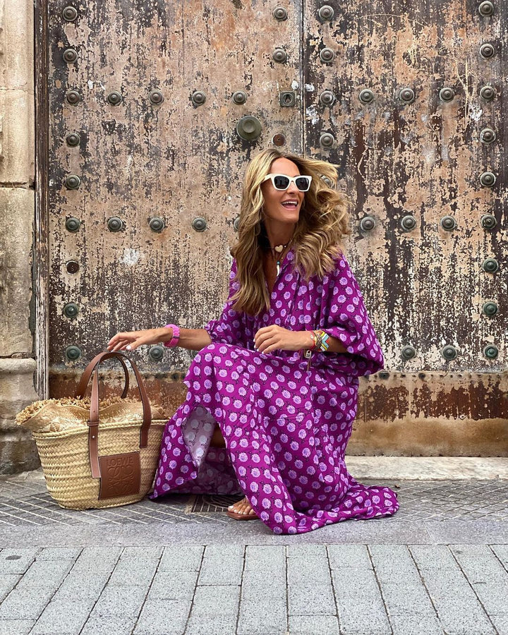 Maxi dress in boho style