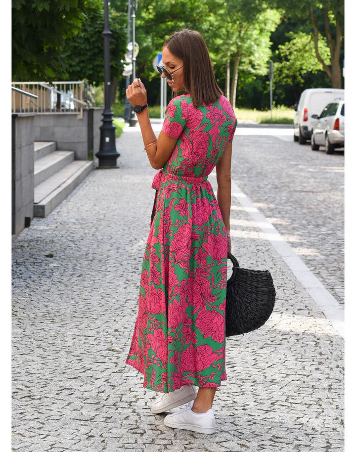 Camille | Elegant V-Neck Wrap Dress