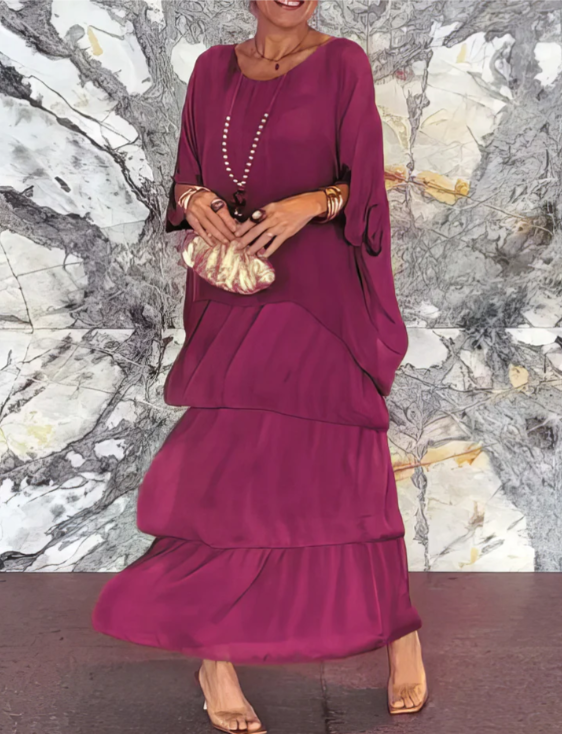 Dahlia | Flowing Ruffle Maxi Dress