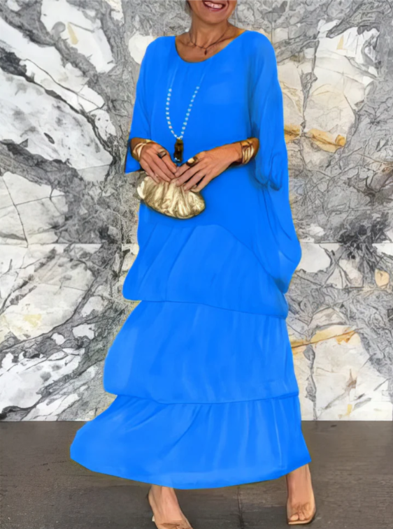 Dahlia | Flowing Ruffle Maxi Dress