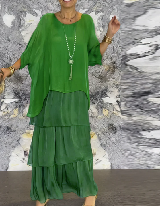 Dahlia | Flowing Ruffle Maxi Dress