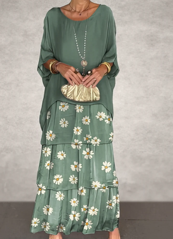 Dahlia | Flowing Ruffle Maxi Dress