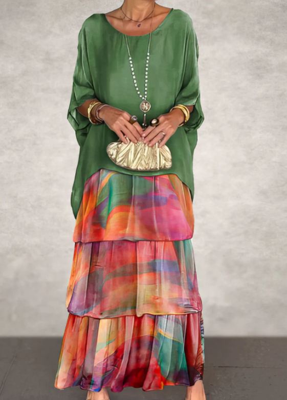 Dahlia | Flowing Ruffle Maxi Dress