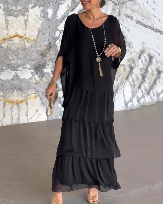Dahlia | Flowing Ruffle Maxi Dress
