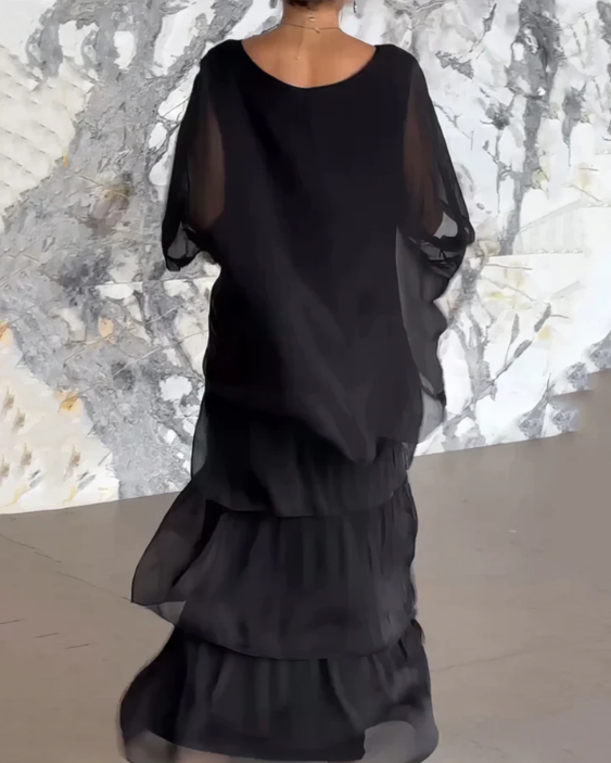 Dahlia | Flowing Ruffle Maxi Dress