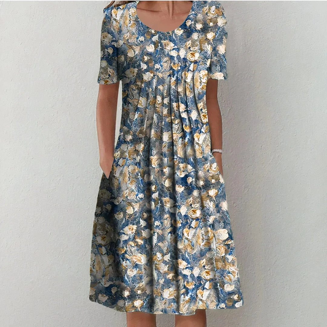 Casual trendy floral dress