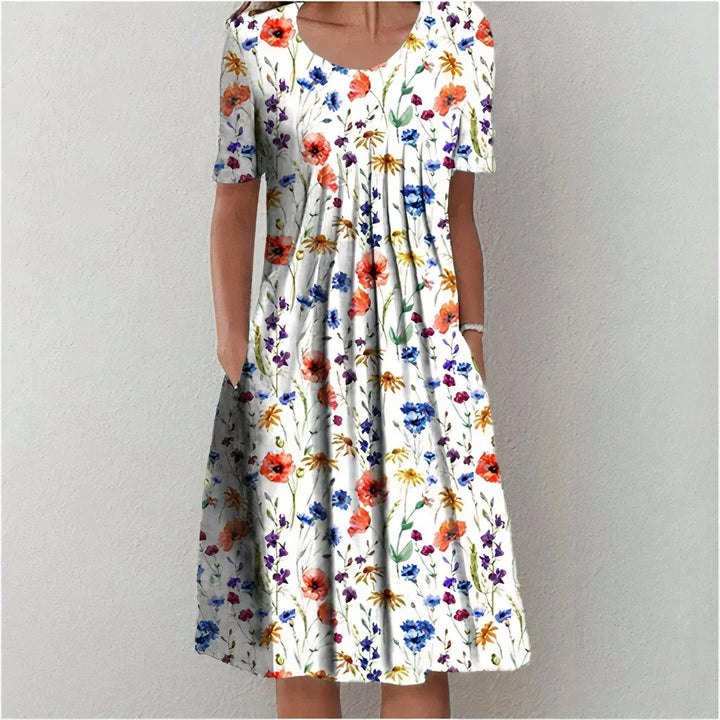 Casual trendy floral dress