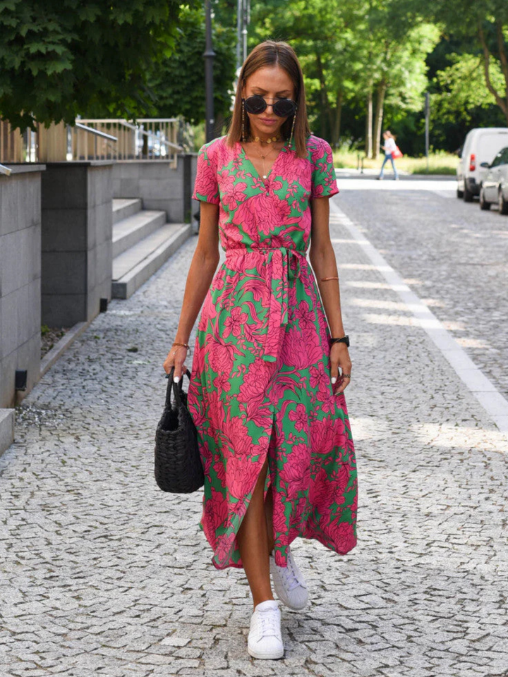 Stylish floral summer dress