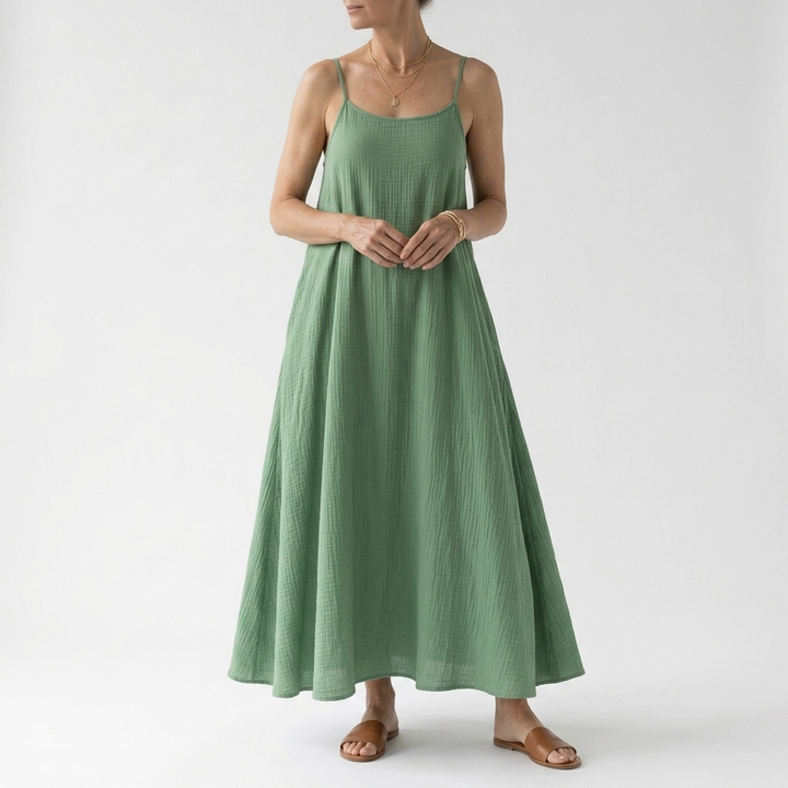 Dorsale™ — Backless Lace-Up Maxi Dress