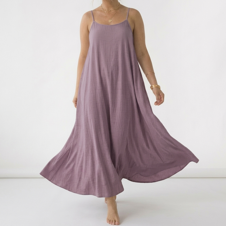 Dorsale™ — Backless Lace-Up Maxi Dress