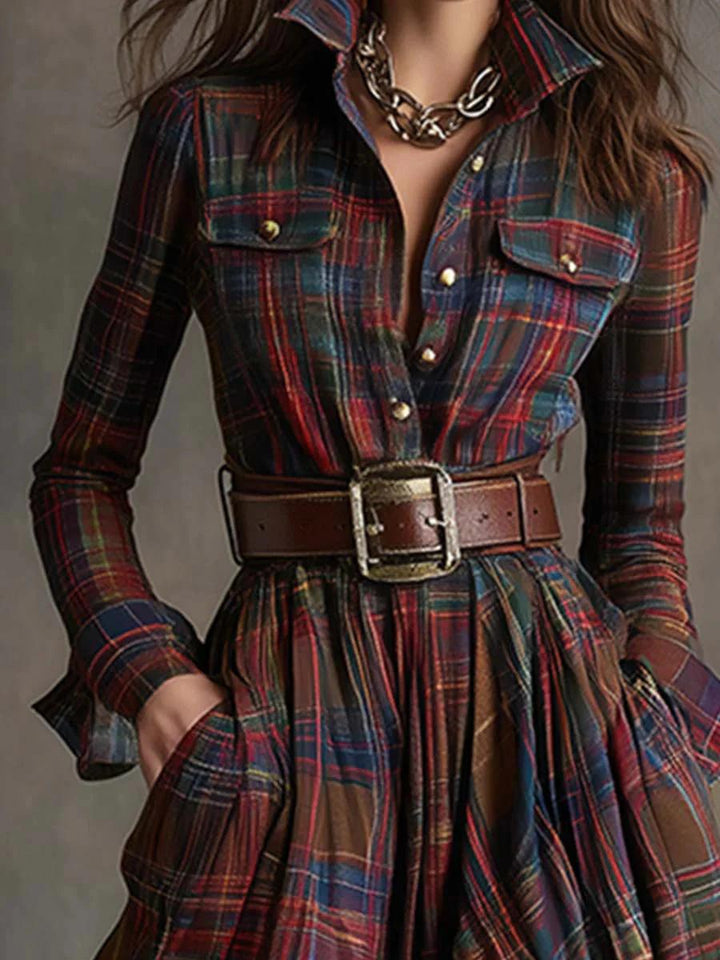Scarlett | Belted Shirt Dress