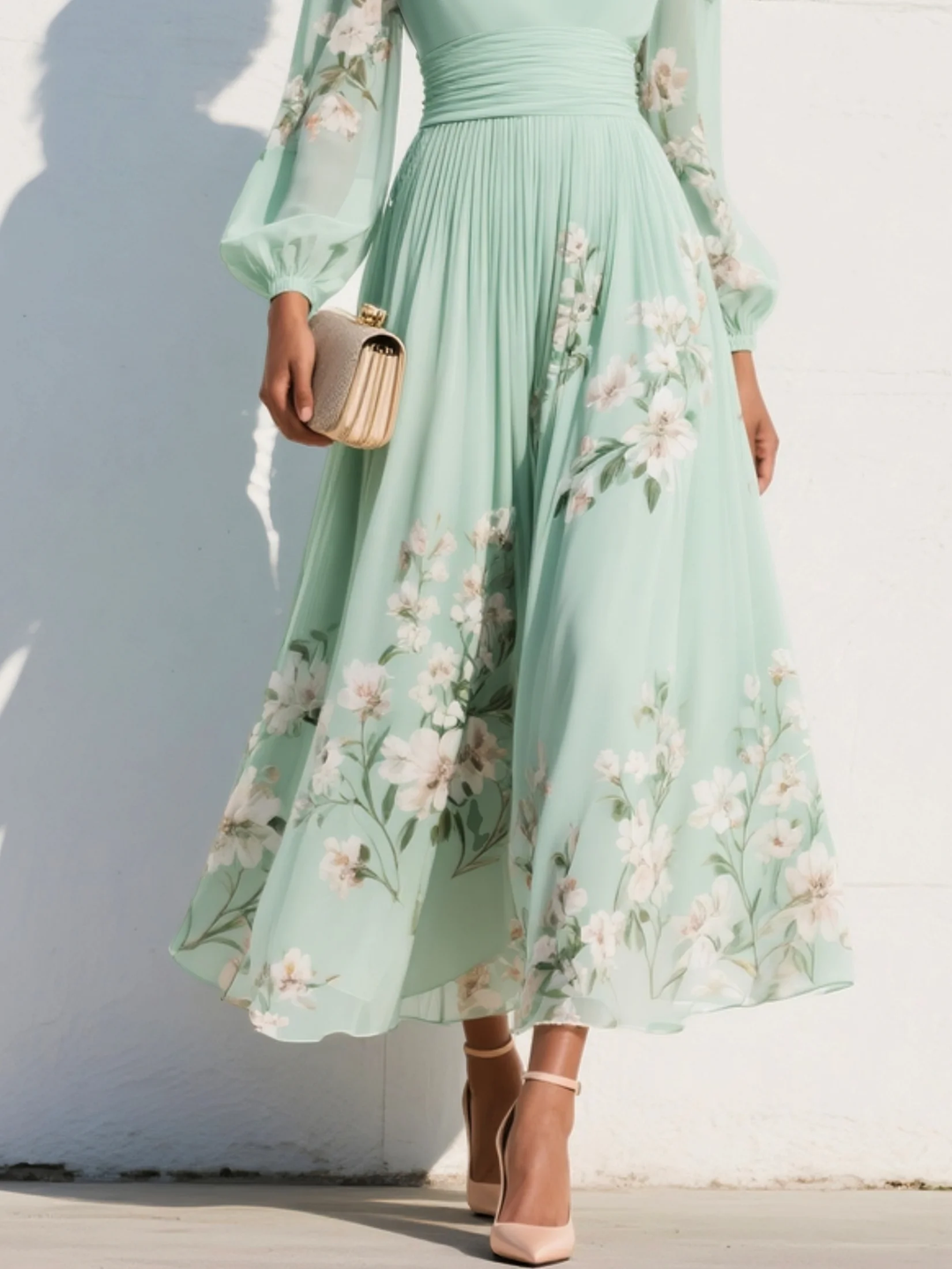 Olivia | Floral Elegance Midi Dress