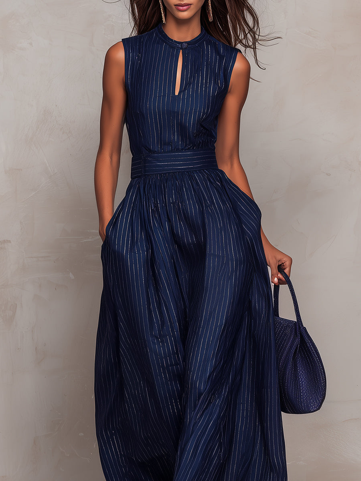 Genevieve | Striped Wide-Leg Jumpsuit