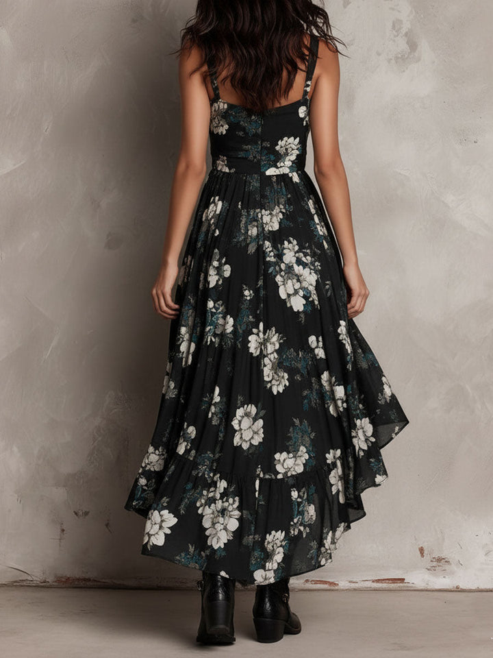 Esmé™ | Bohemian Strapless Floral Maxi Dress