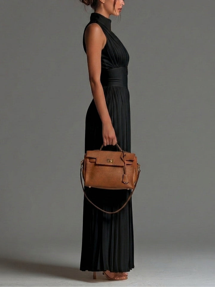 Beatrix™ | V-Neck Wide-Leg Chiffon Jumpsuit