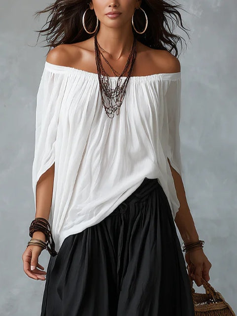 Bianca™ | Off-Shoulder Top & Lantern Pants Set