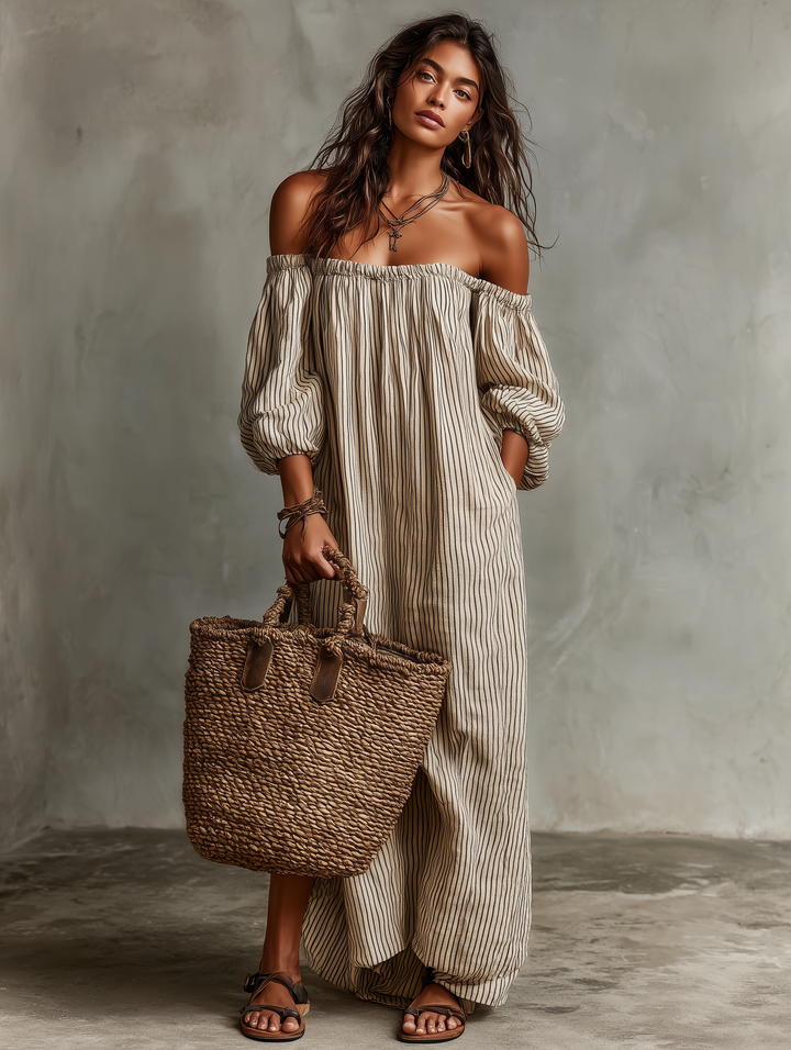 Dahlia | Off-Shoulder Maxi Dress