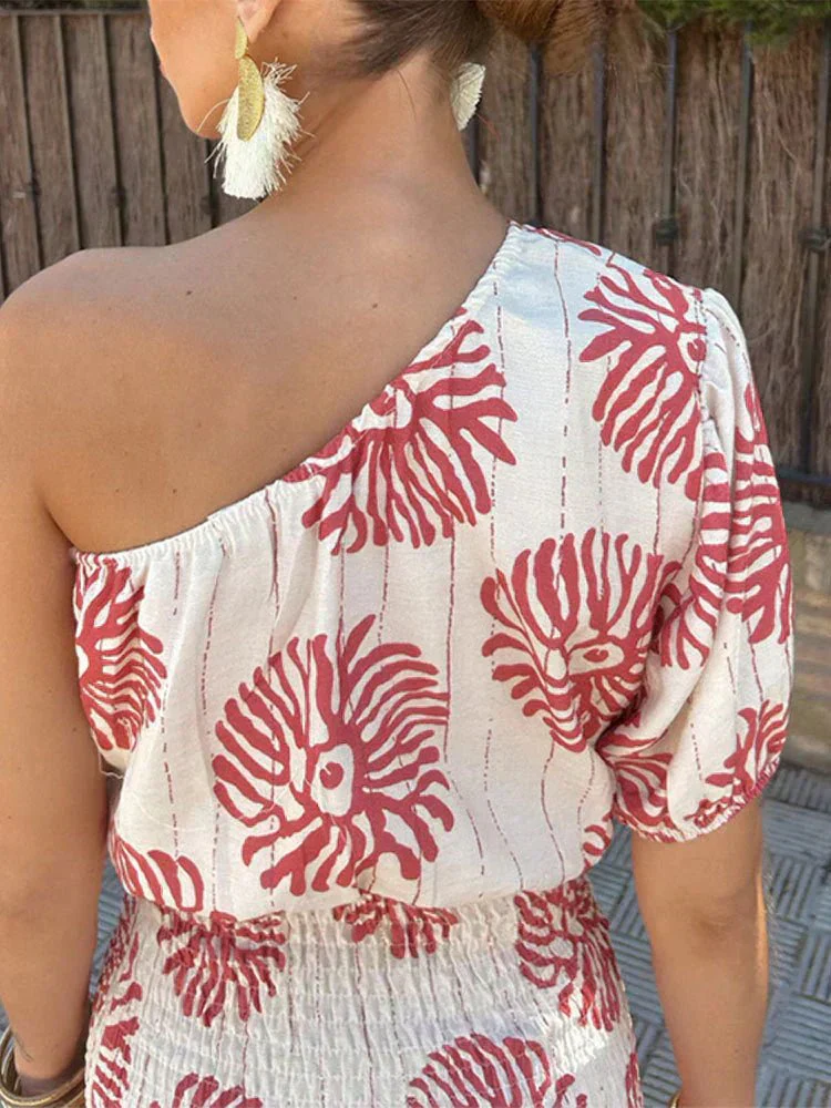 Off-shoulder summer dress